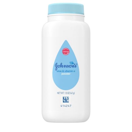 Johnson's Baby Naturally Derived Cornstarch Baby Powder with Aloe and Vitamin E for Delicate Skin - 1.5oz