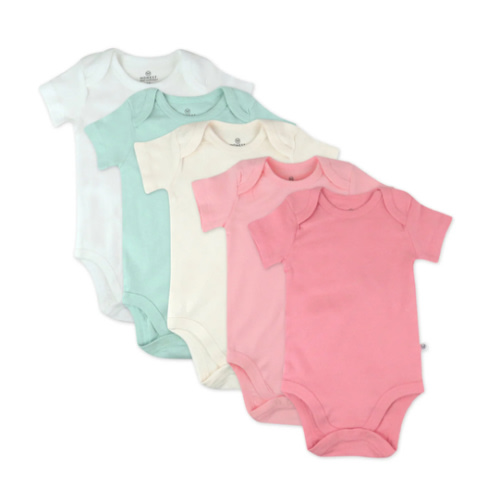 5-Pack Organic Cotton Short Sleeve Bodysuits | Honest Baby Clothing