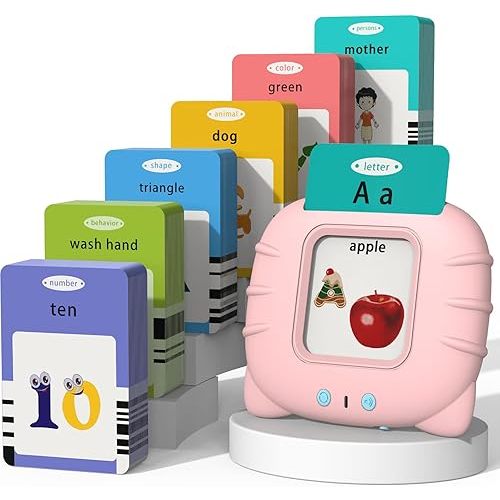 Talking Flash Cards for Toddlers 1 2 3 4 5, Speech Therapy Toys Autism Toys, ABC 123 Sight Words Etc - 255 Cards-510 Sides, Educational Learning Interactive Toys with Giftable Package
