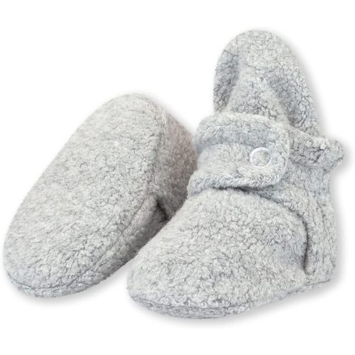 Zutano Unisex Fleece Baby Booties with Organic Cotton Lining, Newborn Essentials