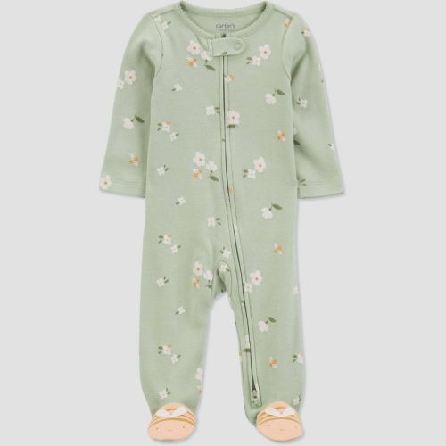 Carter's Just One You®️ Baby Girls' Mini Floral Sleep N' Play - Green 3m