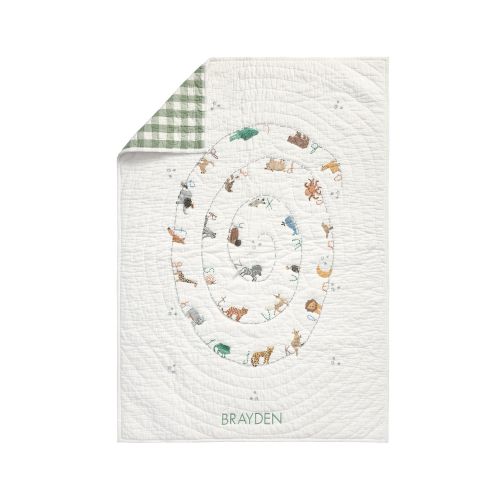 ABC Animal Baby Quilt | Pottery Barn Kids