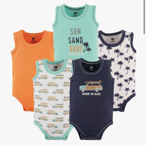 Hudson Baby Unisex Baby Cotton Sleeveless Bodysuits
