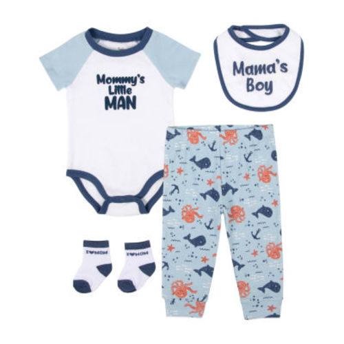 Baby Essentials Baby Boys 4-pc. Baby Clothing Set