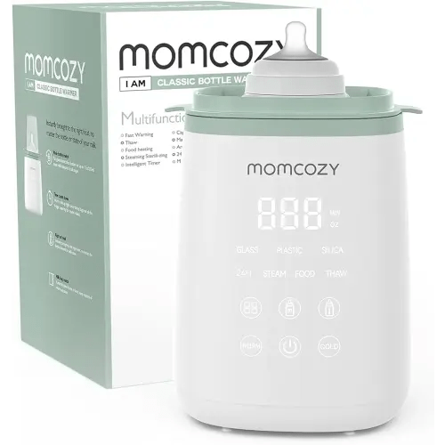 Momcozy Smart Baby Bottle Warmer & Steam Bottle Sterilizer, Fast Baby Milk Warmer with Accurate Temperature Control and Automatic Shut-Off, Multifunctional Bottle Warmers for Breastmilk or Formula