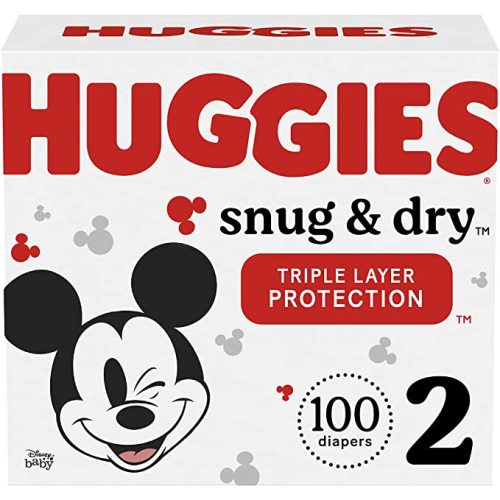 Huggies Snug & Dry Baby Diapers, Size 2 (12-18 lbs), 100 Ct - Size 2 (100 Count)