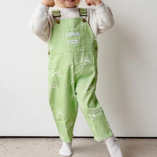 Sunny Days Overalls - Cool Green – Lennyco.