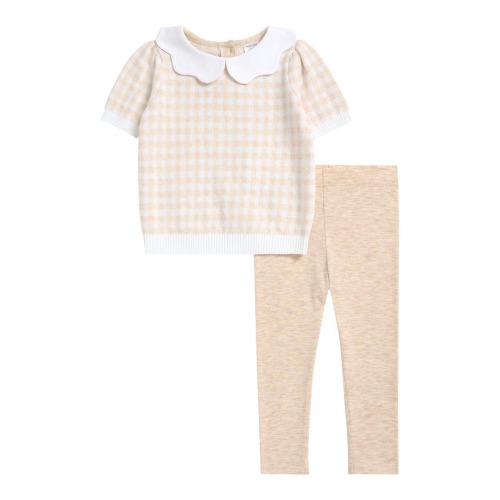 Short Sleeve Sweater & Leggings Set