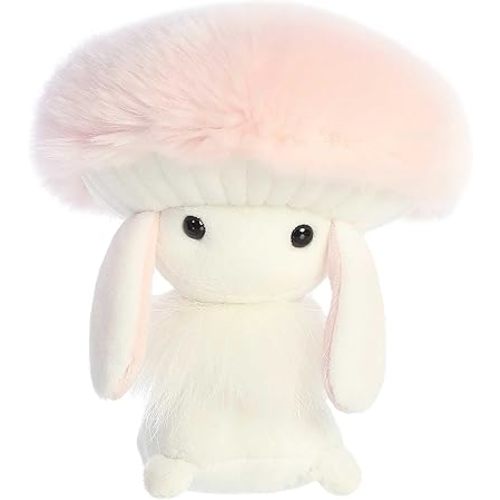 Aurora® Vibrant Spring Fungi Friends™ Stuffed Animal - Decorative Companion - Endless Fun - Pink 6 Inches