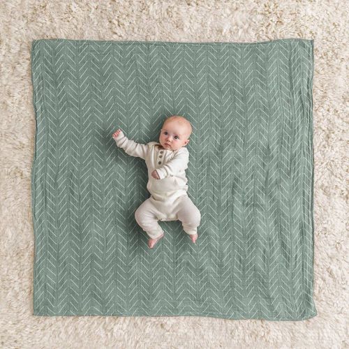 Itzy Ritzy Muslin Breastfeeding Boss Nursing Cover | Sage Green