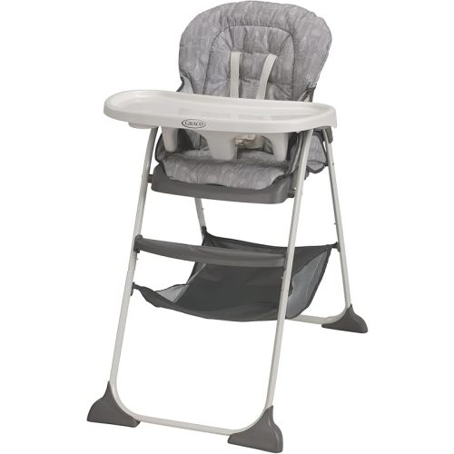 Graco Slim Snacker High Chair, Ultra Compact High Chair, Whisk