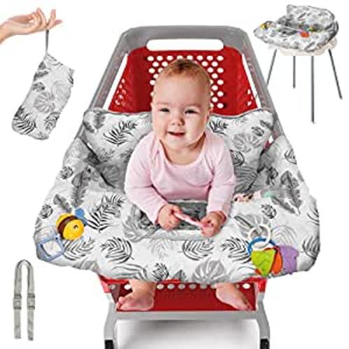 Amazon.com : Pillani Shopping Cart Cover for Baby, 2-in-1 High Chair Cover for Restaurant Seat, AntiSlip Babies Shopping Cart Cover, Buggy Cover, Grocery Cart Cover for Baby Girl/Boy- Baby Items Gift, Cart Hammock : Baby