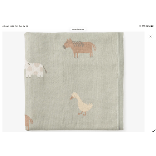 On The Farm Knit Blanket