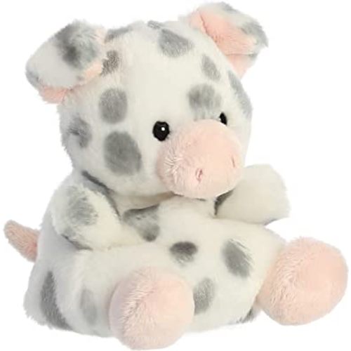 Aurora® Adorable Palm Pals™ Piggles Spotted Piglet™ Stuffed Animal - Pocket-Sized Play - Collectable Fun - White 5 Inches