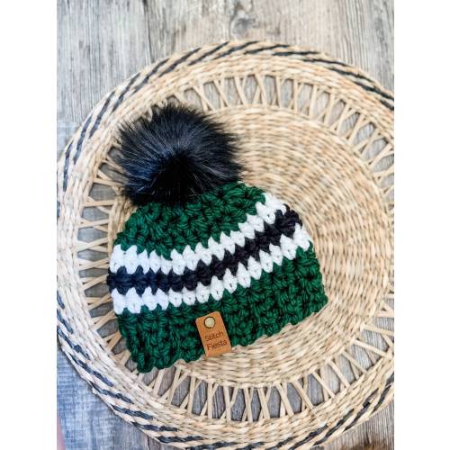 New York Jets Newborn, Toddler, Child, Adult Crochet hat, Beanie, women’s hat, men’s hat, baby hat