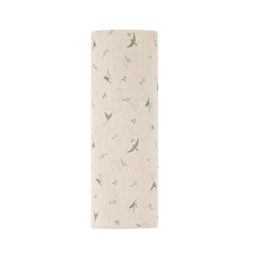 Ely's & Co. Cotton Muslin Swaddle Blanket Sage Bird 1 Pack