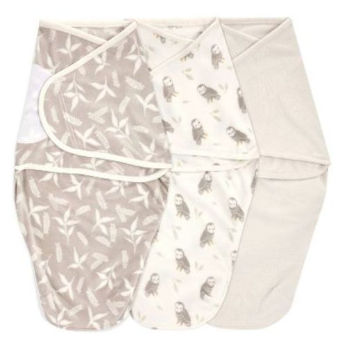 Aden + Anais Essentials Minky Easy Swaddle Wraps - Rockland Marsh - 3pk