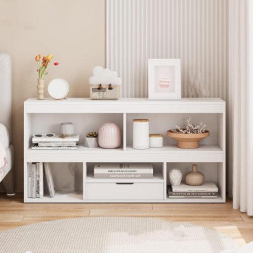 Winston Porter Bookcase with 4 Removable Drawers | Wayfair