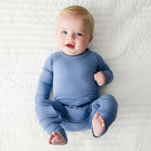 Slate Blue Crescent Zippy