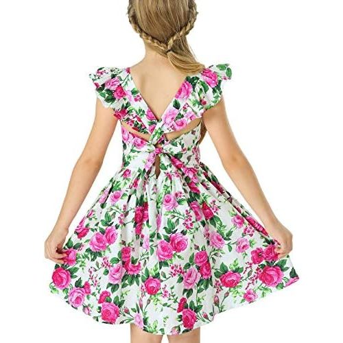 Kid Floral Cotton Girls Dresses Summer Girl Clothes