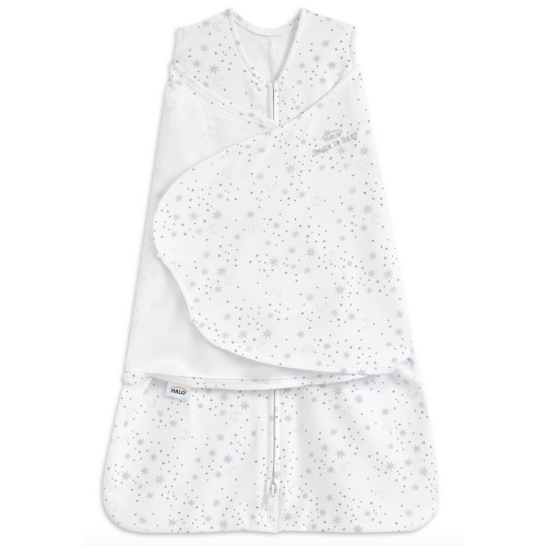 Cotton Swaddle Midnight Moons Gray - Newborn | HALO