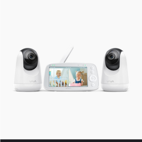 VAVA 5" 720P HD Baby Monitor with 2 Cameras, Night Vision, Zoom/Pan/Tilt, 2-Way Audio, White-New - Walmart.com