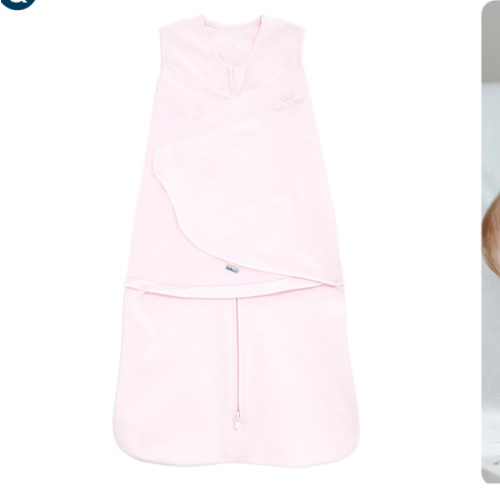Pink Cotton Muslin Swaddle - Newborn | HALO