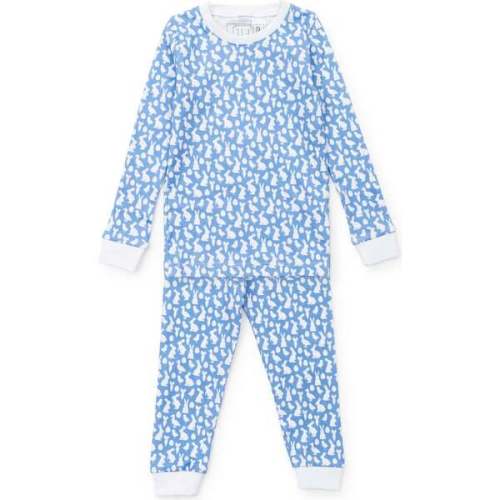 Grayson Boys' Pajama Pant Set, Easter Time Blue - Lila + Hayes | Maisonette