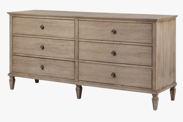 Canora Grey Victoria 6-Drawer Double Wide Wood Dresser & Reviews | Wayfair