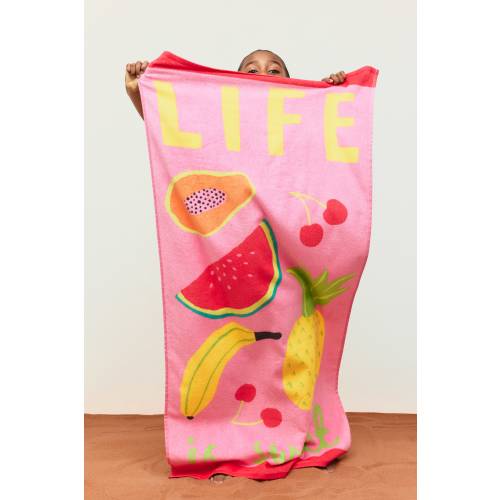 PATTERNED BATH TOWEL