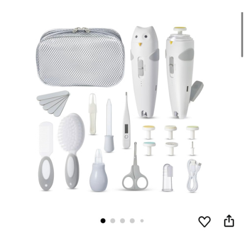 Lictin Baby Nagelfeile Elektrisch, Elektrische Nagelfeile mit 6 Schleifkopf, 26 in 1 Baby Nagelset mit LED Licht, Nagelpflegeset Elektrisch für Babys, Kleinkind, Erwachsene, USB Laden, Grau : Amazon.de: Baby