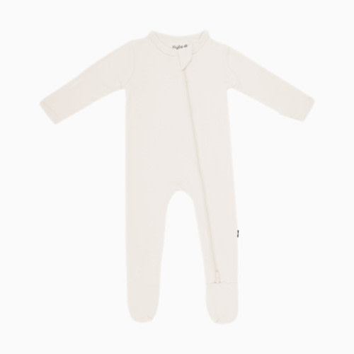 Zipper Footie - Oat