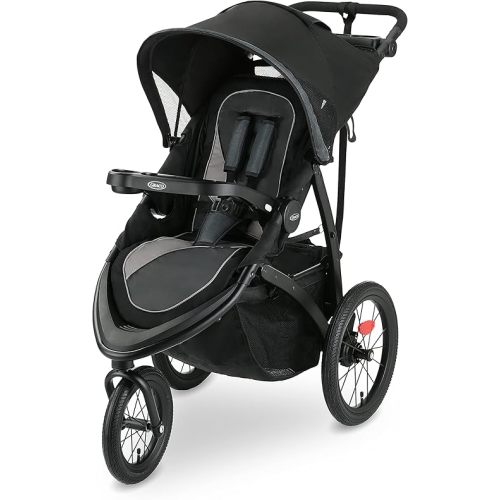 Graco FastAction Jogger LX Stroller, Convenient One-Hand Fold, Infant Car Seat Compatible, Redmond