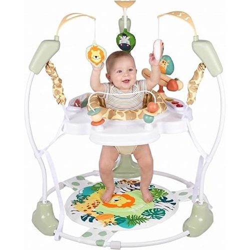 Baby Activity Center, 3-in-1 Baby Jumper, Infant Activity Center with 360° Rotating Seat, Music, Lights, 3 Adjustable Heights, Infant Activity Jumper for 6+ Months JP2403