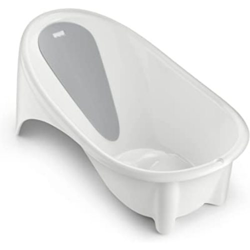 Fisher-Price Baby to Toddler Bath Simple Support Tub with Built-In Foam Head-and-Backrest for Newborns