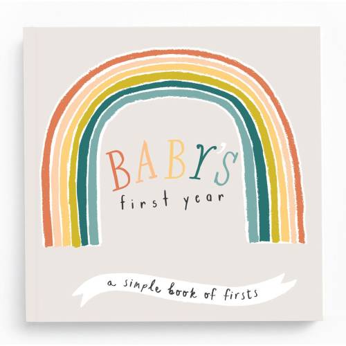 Rainbow Baby Book - Gender Neutral - Baby Journal - Rainbow Baby - First Year Baby Memory Book for Girls or Boys
