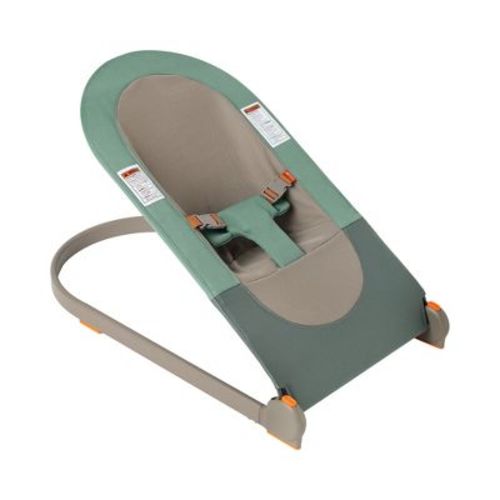 Boon Slant Portable Lightweight Folding Baby Bouncer Seat For Infants - Green