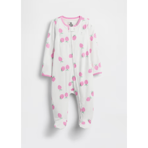 Baby First Favorites JerseySoft Footed One-Piece - Strawberry Pink