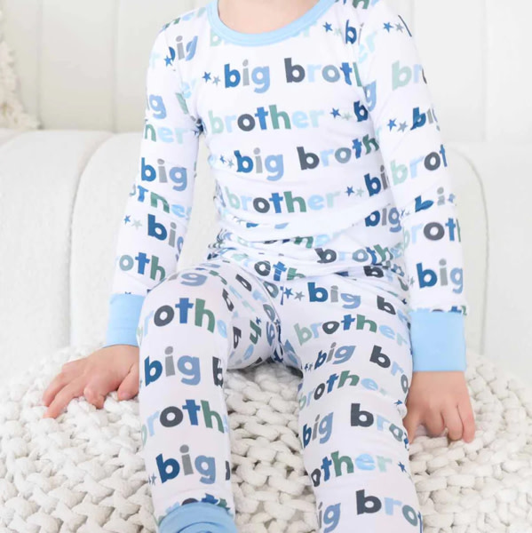 Big Brother Two Piece Bamboo Pajamas | Caden Lane
