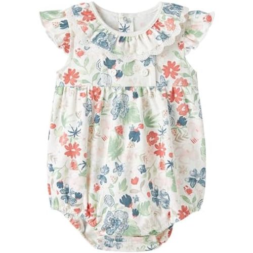 pureborn Baby Girls Boys Bodysuit Super Soft Cotton Romper 0-24 Months