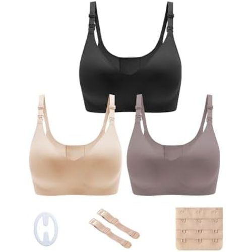 Nursing Bras for Breastfeeding, Seamless Ultra Comfort Nursing Bra, Classic Maternity Bra Nursing Bras for Women