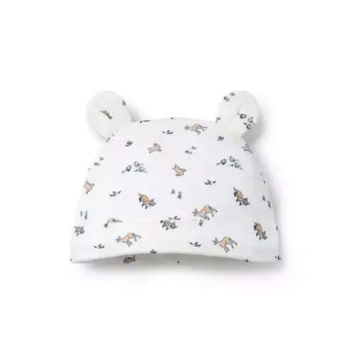 Baby Jet Ivory Woodland Friends Baby Woodland Friends Bear Ear Beanie by Janie and Jack