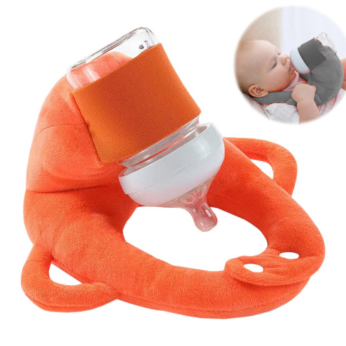 QAZIWE Pillow Case Baby Bottle Holder Self Feeding Support Pad For Hands F Ree Bottle Feeding Drying Rack Bottle