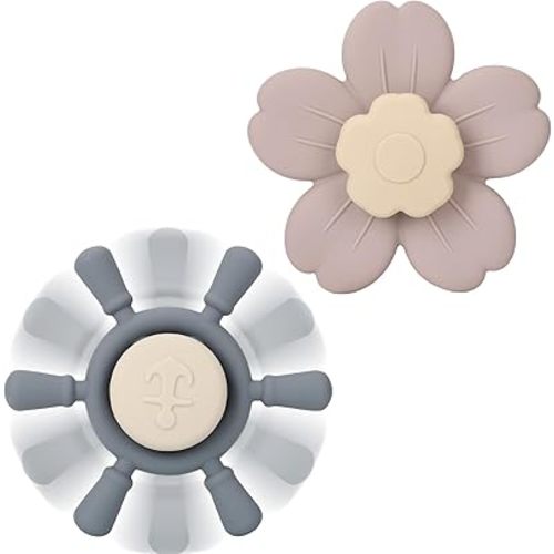 Socub Silicone Suction Cup Spinner Toy | Spinning Tops for Kids 1-3 | Airplane Car Travel Table Highchair & Window Toys for Babies 12-18 Months |Toddler Sensory Bath Toys for 1 2 Year Old