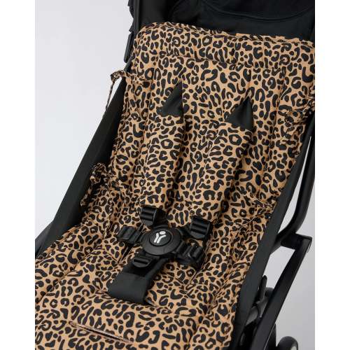 Universal Stroller Seat Liner and Strap Covers For Babies Breathable Padded Washable | Leopard - Storq by Kindred Bravely