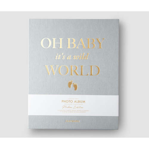 Photo Album - Baby Its a Wild World - Grey