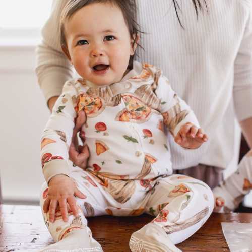3-6M - Brick Oven Pizza Organic Cotton Sleep & Play – Burt's Bees Baby