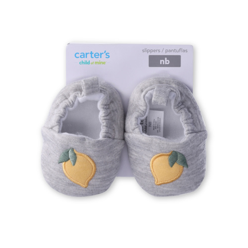 Carter' s Child of Mine, Infant Girl Lemon Slipper, Size Newborn