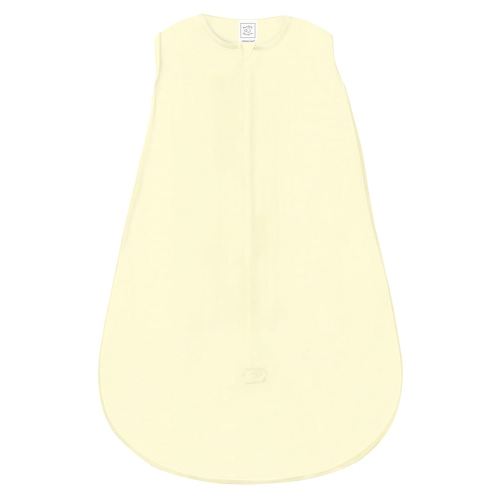 SwaddleDesigns Baby Sleep Sack 0-6 months, Cotton Knit Wearable Blanket with 2-way Zipper, Non-Weighted Sleeping Sack for Safer Sleep, Pastel Yellow, Small