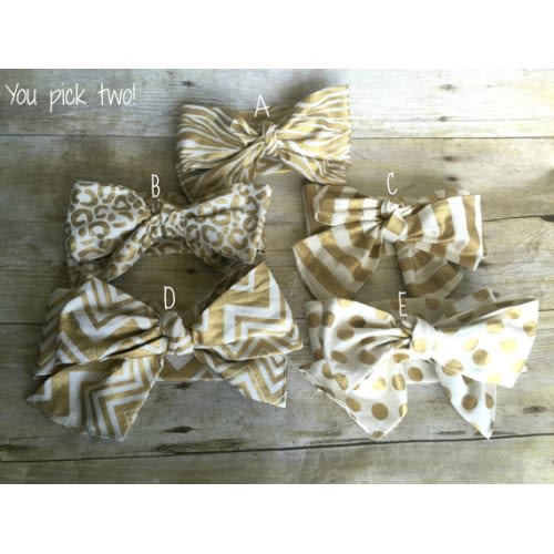 YOU PICK 2 HEADWRAP Our Golden Collection fits by AllThingsBambino